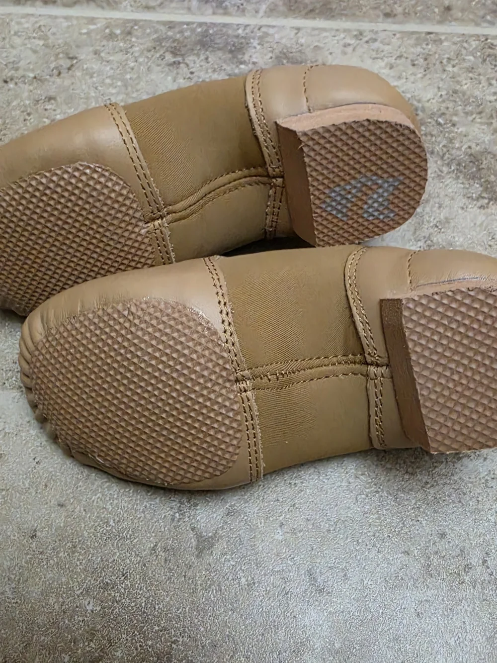 balera Tan Soft Leather Slip-On Kids Shoes Size 12